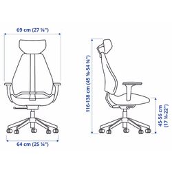 Set de mobila pentru oficiu Ikea Uppspel/Gruppspel 180x80 (Negru/Grann Negru) Thumb