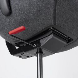 Комплект офисной мебели Ikea Uppspel/Gruppspel 180x80 (Черный/Серый) Thumb