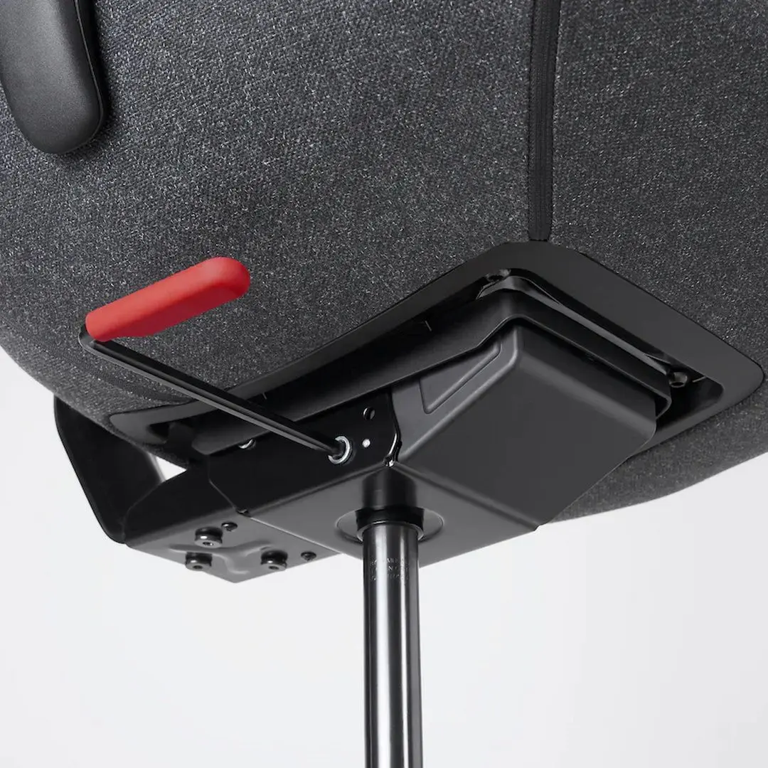 Комплект офисной мебели Ikea Uppspel/Gruppspel 180x80 (Черный/Серый) - 7