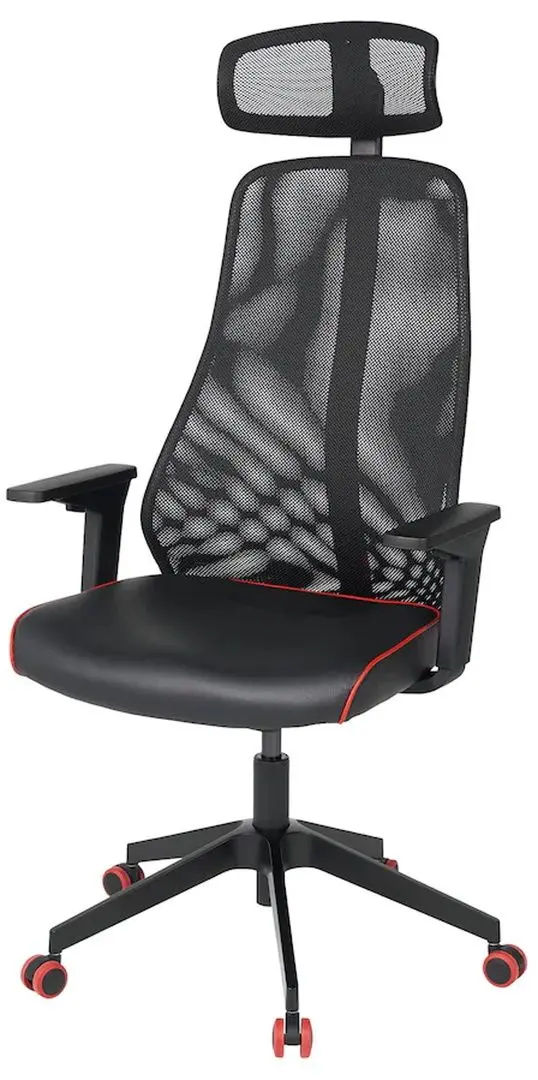 Комплект офисной мебели Ikea Uppspel/Matchspel с комодом (Черный) - 13