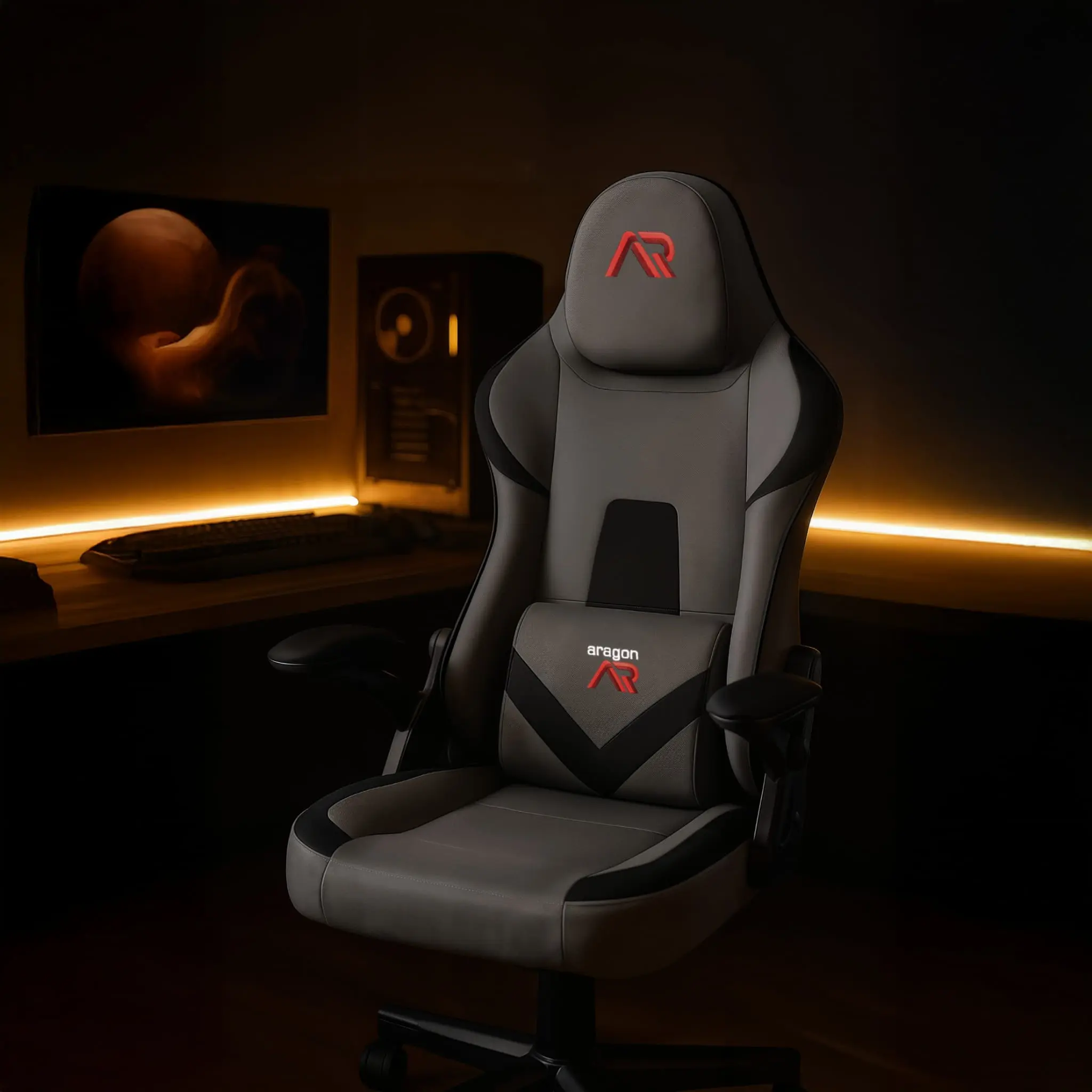 Игровое кресло Jumi Aragon CM-370883 (Grey/Black) - 6