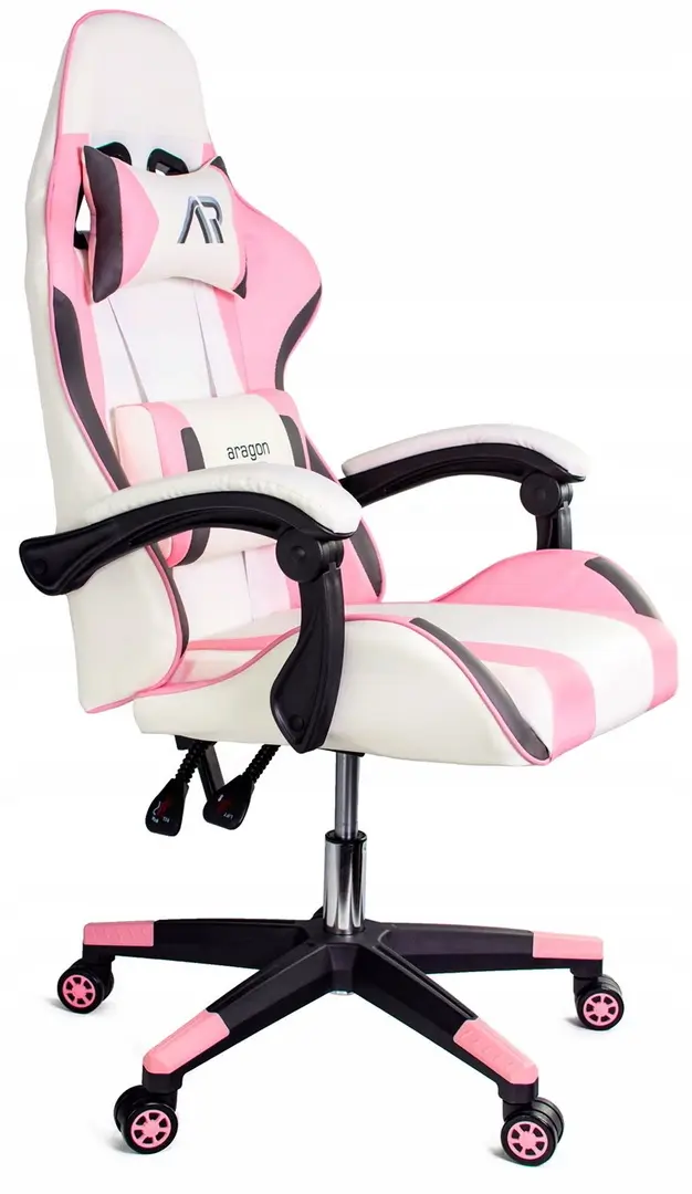 Fotoliu gaming Jumi Aragon (White/Pink) - 3
