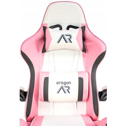 Fotoliu gaming Jumi Aragon (White/Pink) Thumb