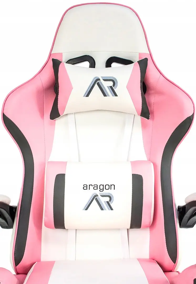 Fotoliu gaming Jumi Aragon (White/Pink) - 5