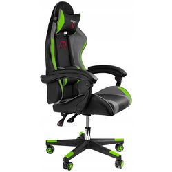 Игровое кресло + коврик для мыши Jumi Aragon (Black/Grey/Green) Thumb