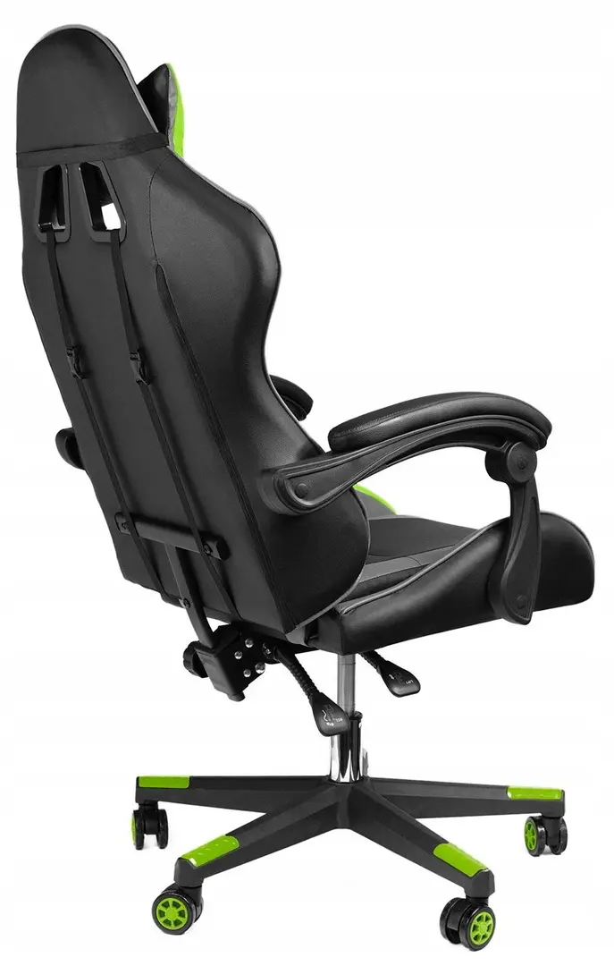 Игровое кресло + коврик для мыши Jumi Aragon (Black/Grey/Green)