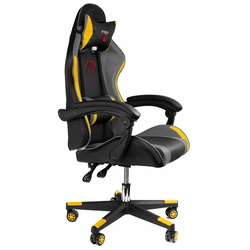 Fotoliu gaming + mouse pad Jumi Aragon (Black/Grey/Yellow) Thumb