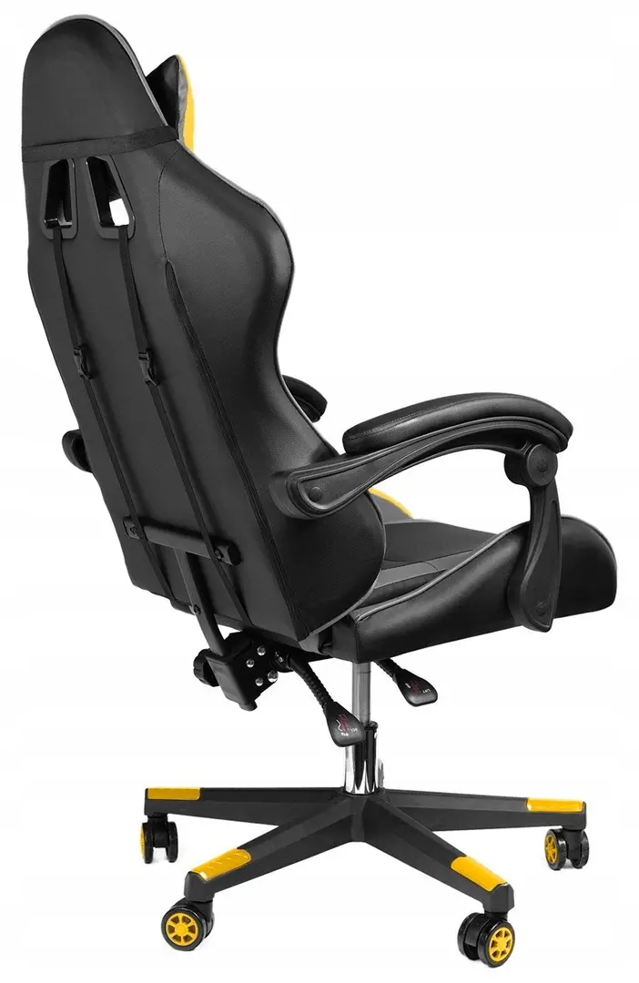 Fotoliu gaming + mouse pad Jumi Aragon (Black/Grey/Yellow)