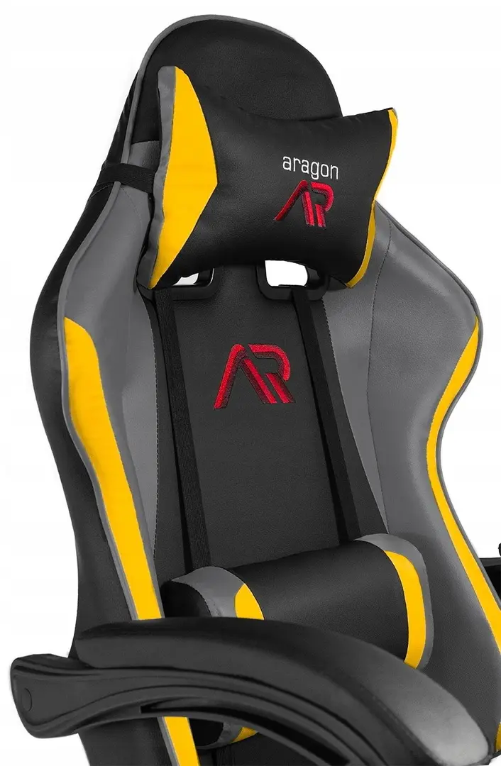 Fotoliu gaming + mouse pad Jumi Aragon (Black/Grey/Yellow)