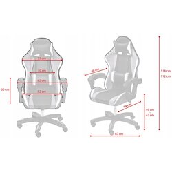 Fotoliu gaming + mouse pad Jumi Aragon (Black/Grey/Yellow) Thumb