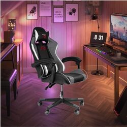 Fotoliu gaming + covoras pentru mouse Jumi Aragon CM-439924 (Black/Grey/White)