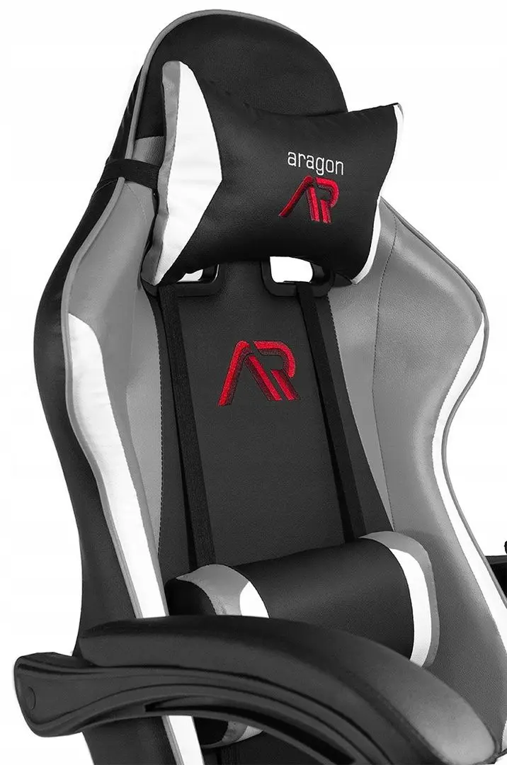 Fotoliu gaming + covoras pentru mouse Jumi Aragon CM-439924 (Black/Grey/White)