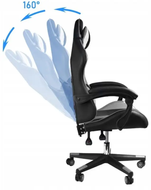 Fotoliu gaming + covoras pentru mouse Jumi Aragon CM-439955 (Black/Grey/Green)