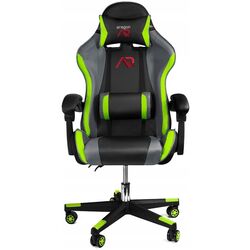 Fotoliu gaming + covoras pentru mouse Jumi Aragon CM-439955 (Black/Grey/Green) Thumb