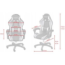 Fotoliu gaming + covoras pentru mouse Jumi Aragon CM-439962 (Black/Grey/Yellow) Thumb