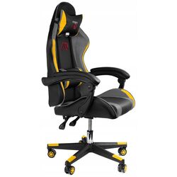 Fotoliu gaming + covoras pentru mouse Jumi Aragon CM-439962 (Black/Grey/Yellow) Thumb