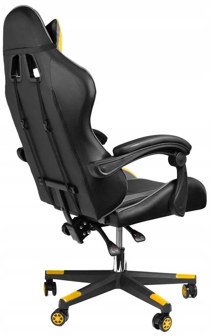 Fotoliu gaming + covoras pentru mouse Jumi Aragon CM-439962 (Black/Grey/Yellow) - 7