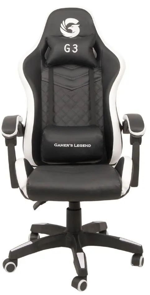 Кресло геймерское Gamer's Legend G3 (Black/White)