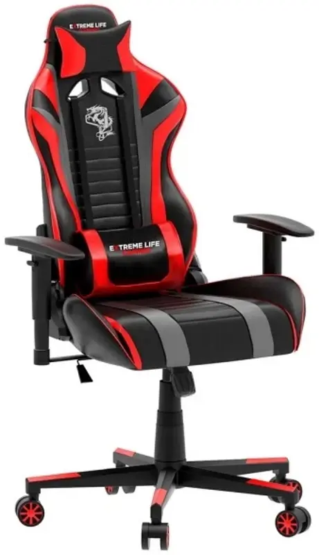 Игровое кресло Magnusplus MC 100-2 (Red/Black/Gray) - 3