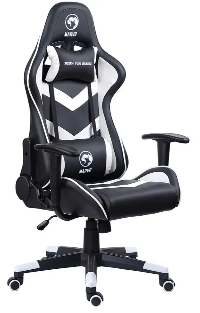 Fotoliu gaiming Marvo CH-106 (White/Black) - 4
