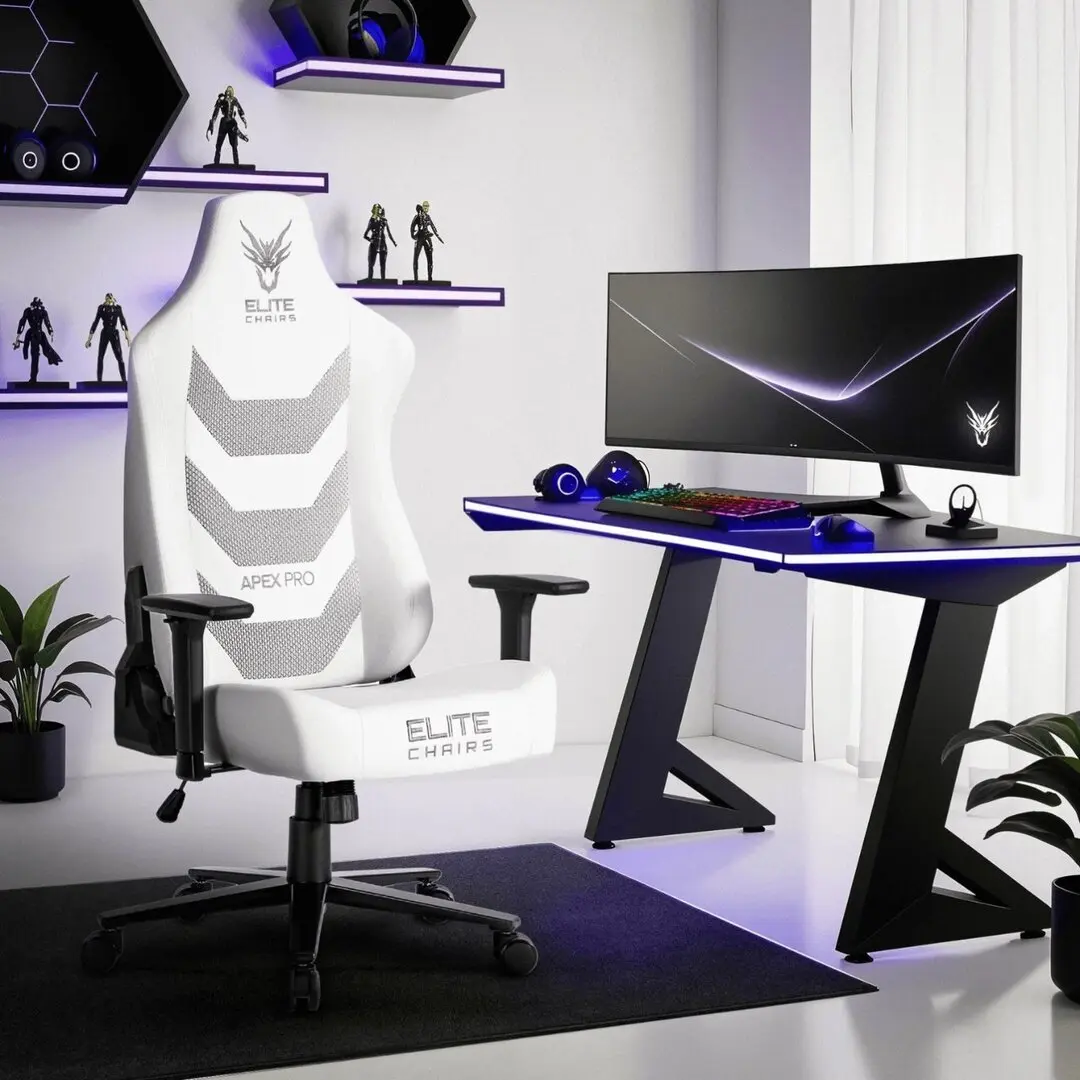 Fotoliu gaming Mebel Elite Apex (White)