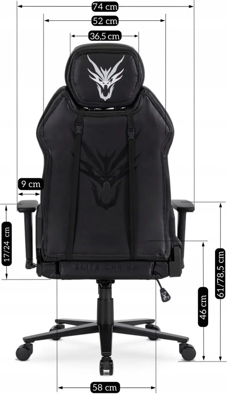Игровое кресло Mebel Elite Nexon (Black/White) - 9