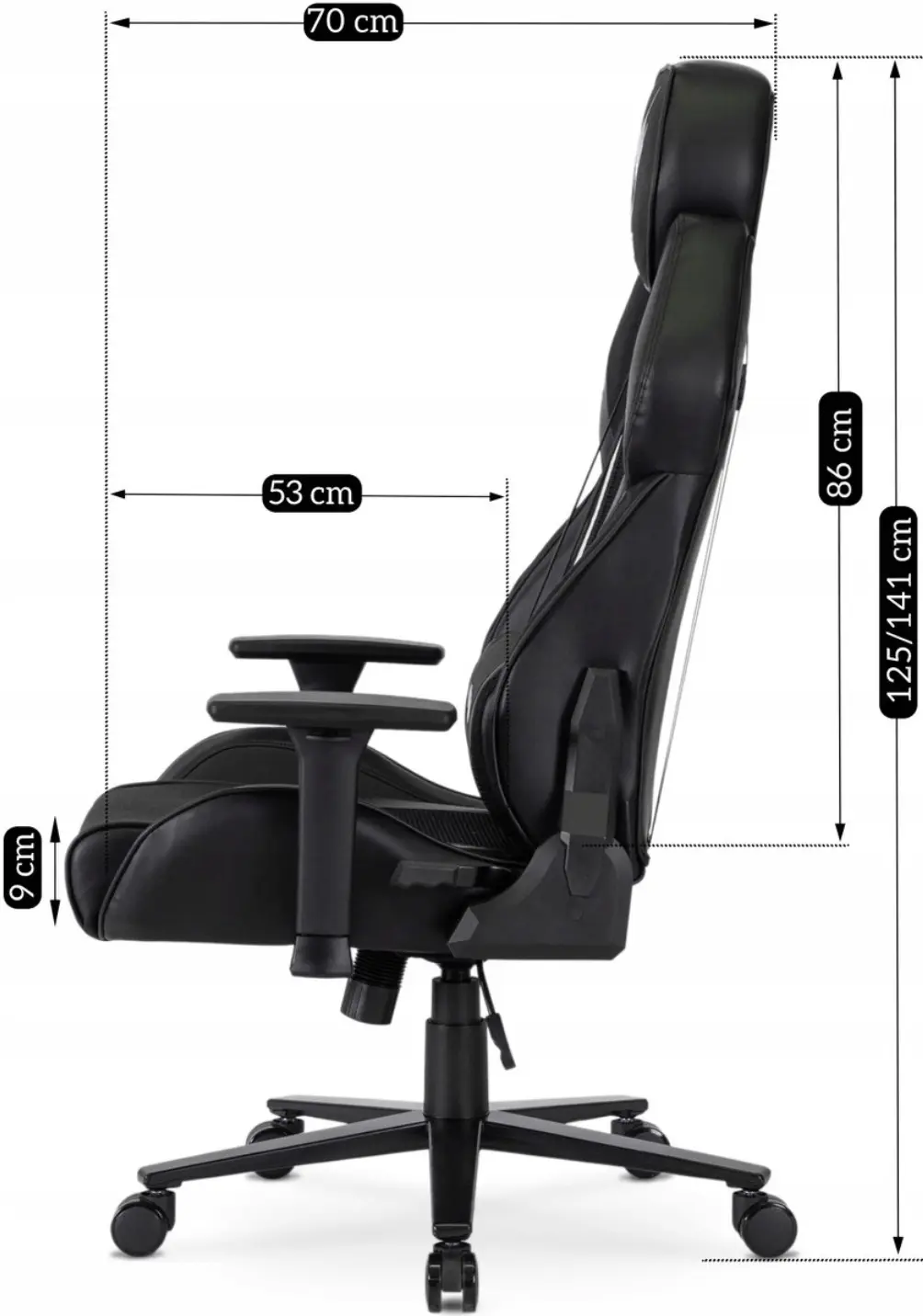 Игровое кресло Mebel Elite Nexon (Black/White) - 10