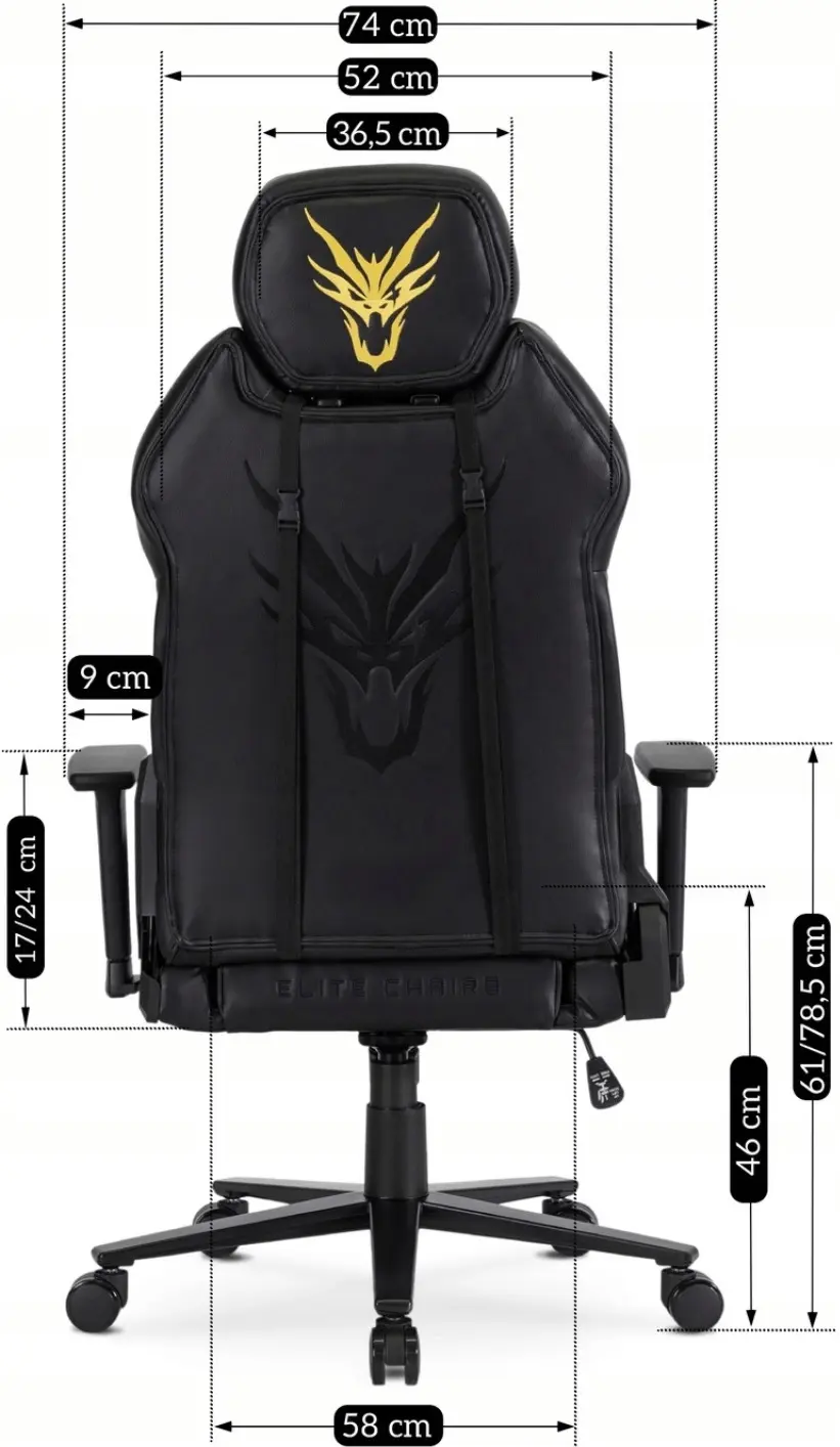 Игровое кресло Mebel Elite Nexon (Black/Yellow) - 9