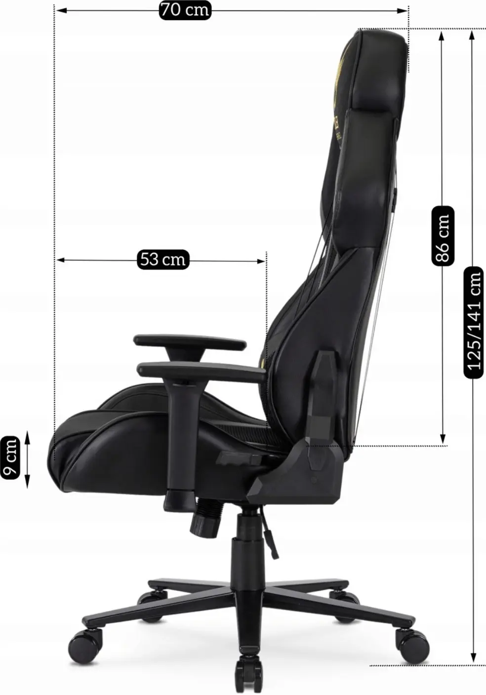 Игровое кресло Mebel Elite Nexon (Black/Yellow) - 10