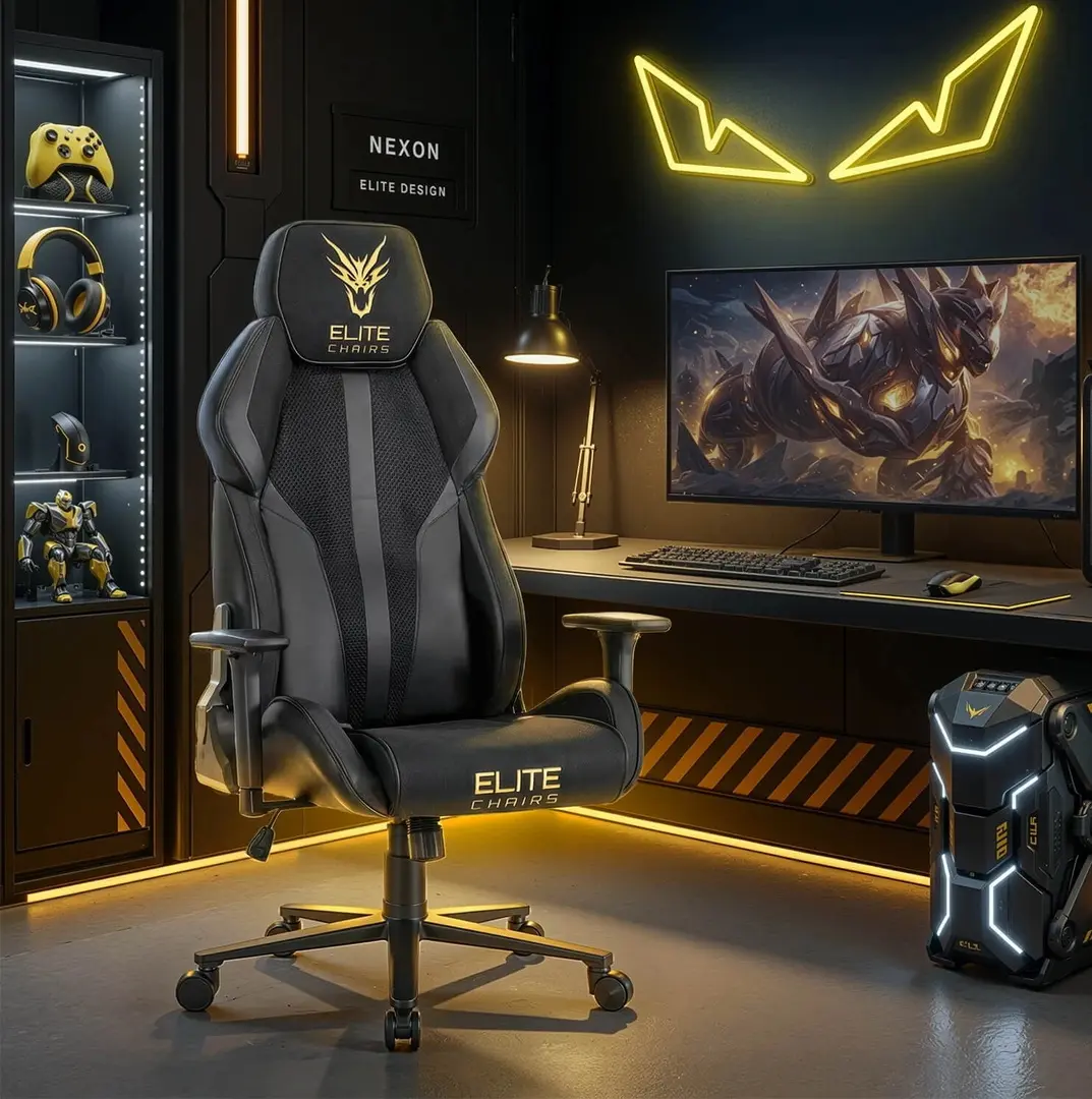 Игровое кресло Mebel Elite Nexon (Black/Yellow)