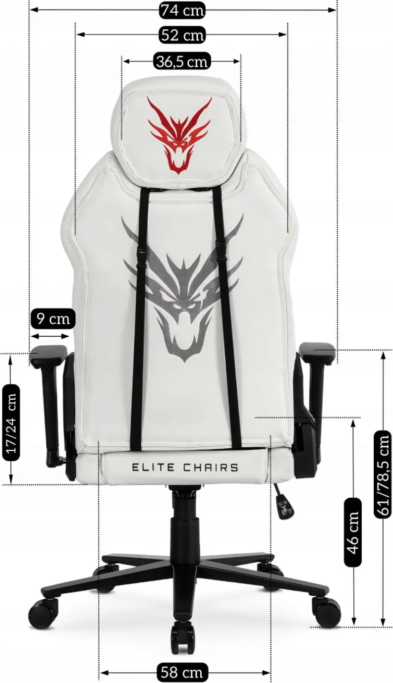 Fotoliu gaming Mebel Elite Nexon (White) - 9