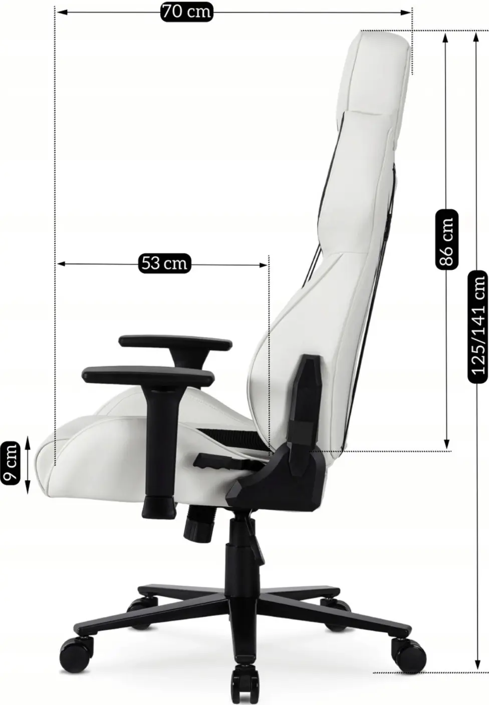 Fotoliu gaming Mebel Elite Nexon (White) - 10