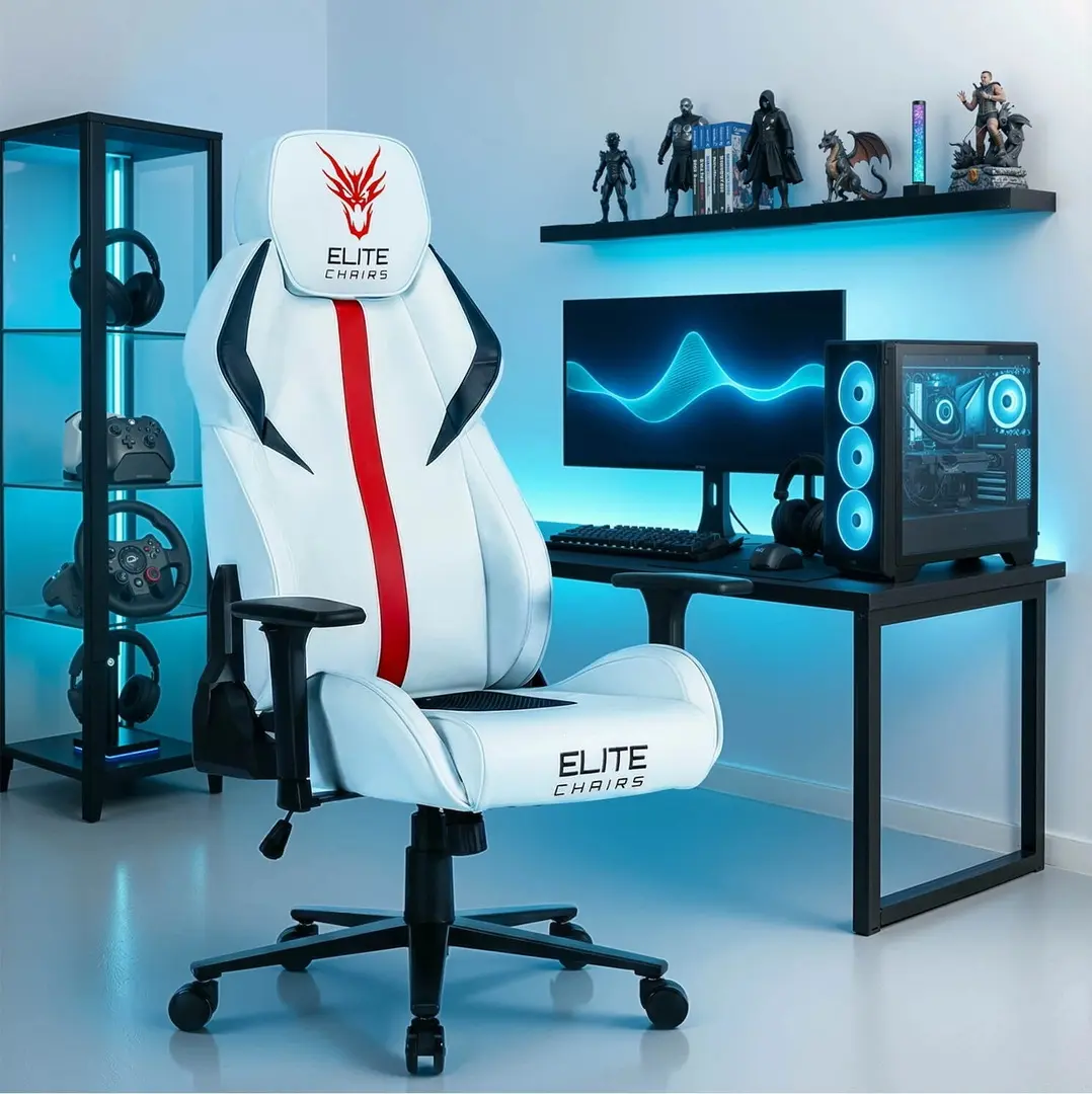 Fotoliu gaming Mebel Elite Nexon (White)