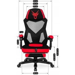 Кресло геймерское Mebel Elite Bing (Red/Black) Thumb