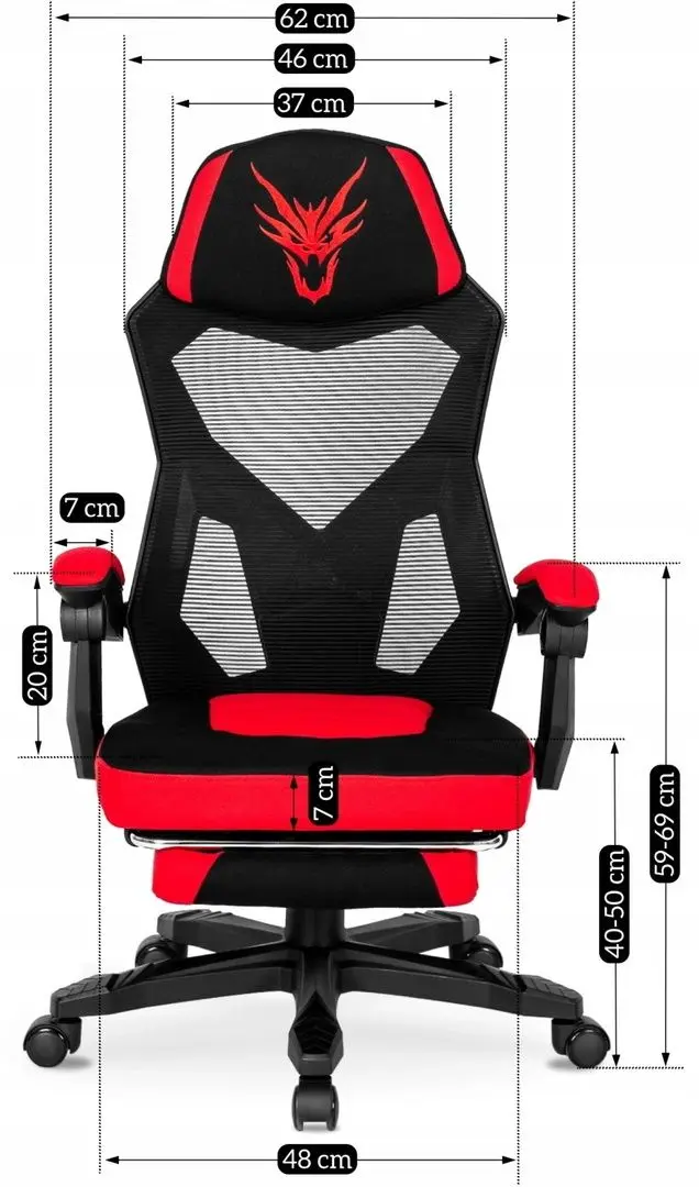 Кресло геймерское Mebel Elite Bing (Red/Black)