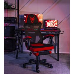 Fotoliu gaming Mebel Elite Bing (Red/Black)