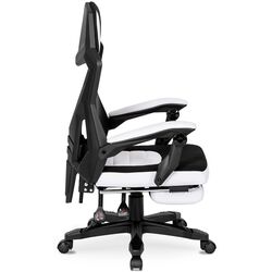 Fotoliu gaming Mebel Elite Bing (White/Black) Thumb