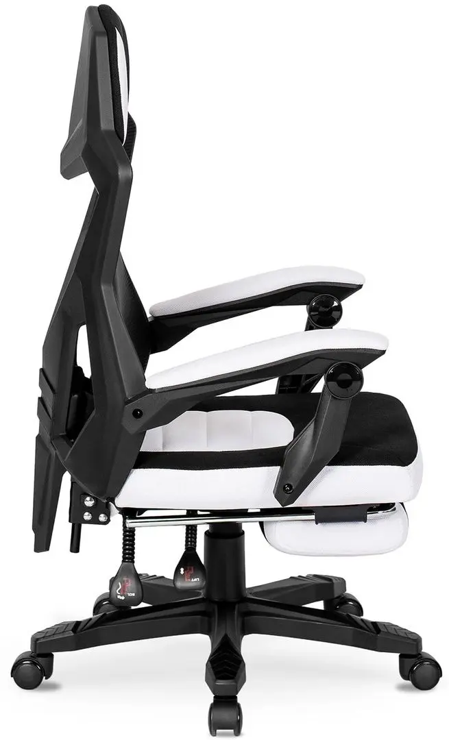 Fotoliu gaming Mebel Elite Bing (White/Black)