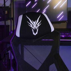 Fotoliu gaming Mebel Elite Bing (White/Black) Thumb