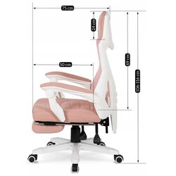 Кресло геймерское Mebel Elite Bing (White/Pink) Thumb