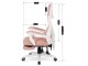 Fotoliu gaming Mebel Elite Bing (White/Pink)