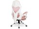 Fotoliu gaming Mebel Elite Bing (White/Pink)