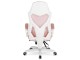 Fotoliu gaming Mebel Elite Bing (White/Pink)