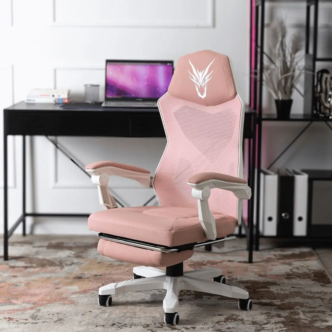 Кресло геймерское Mebel Elite Bing (White/Pink)
