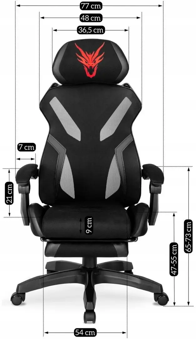 Fotoliu gaming Mebel Elite Maximo (Black)