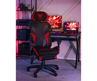 Fotoliu gaming Mebel Elite Maximo (Black/Red)