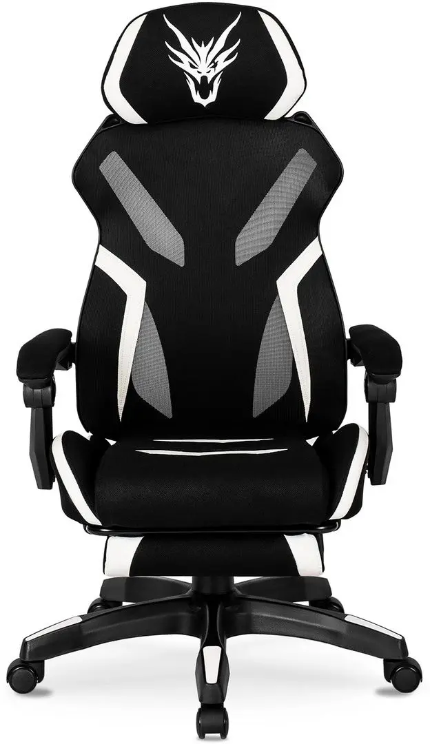 Fotoliu gaming Mebel Elite Maximo (Black/White)