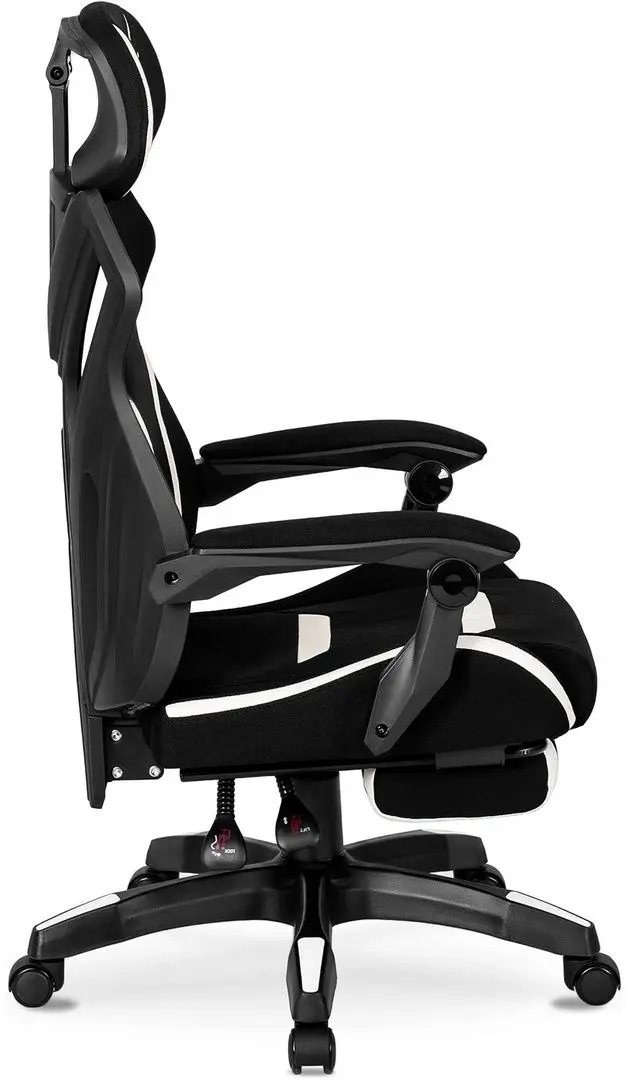 Fotoliu gaming Mebel Elite Maximo (Black/White)