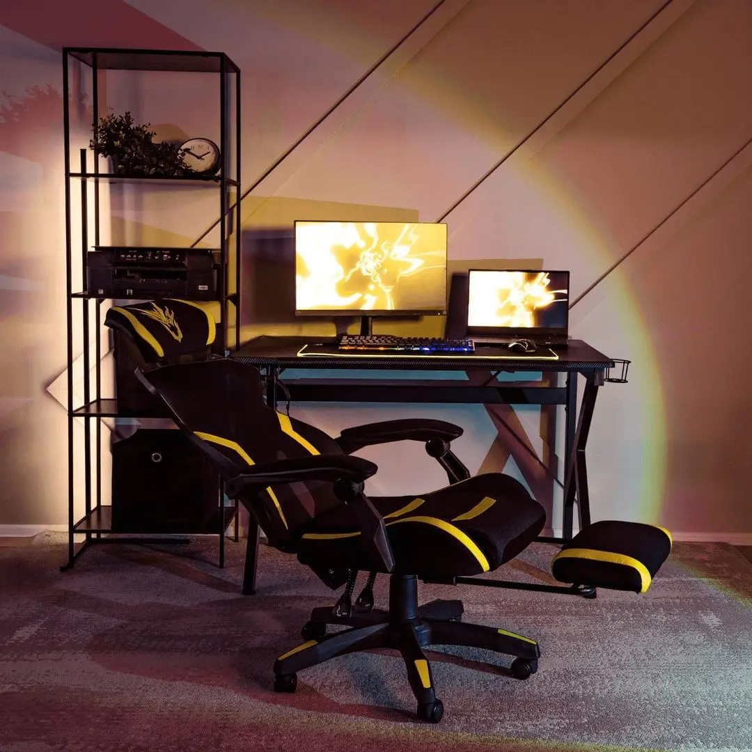 Fotoliu gaming Mebel Elite Maximo (Black/Yellow)