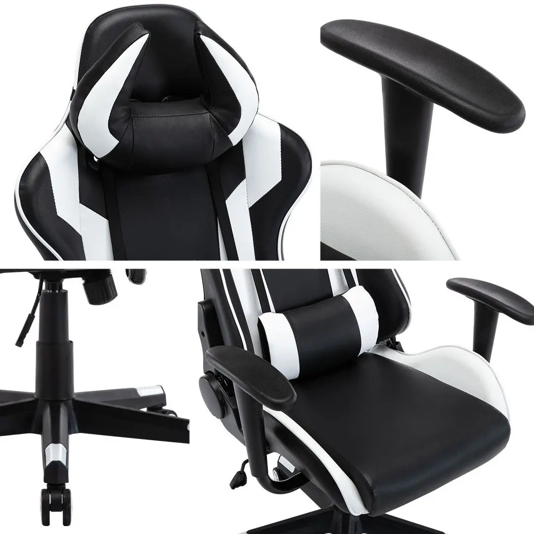 Геймерское кресло Mirjan24 Archie M12/Muz M-12 (Black/White) - 5